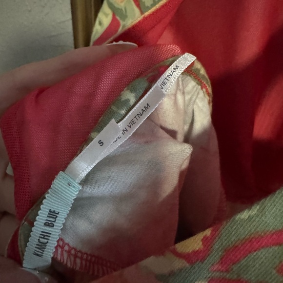 Kimchi Blue Coral and Green Floral Romper (NWT) - Picture 4 of 5